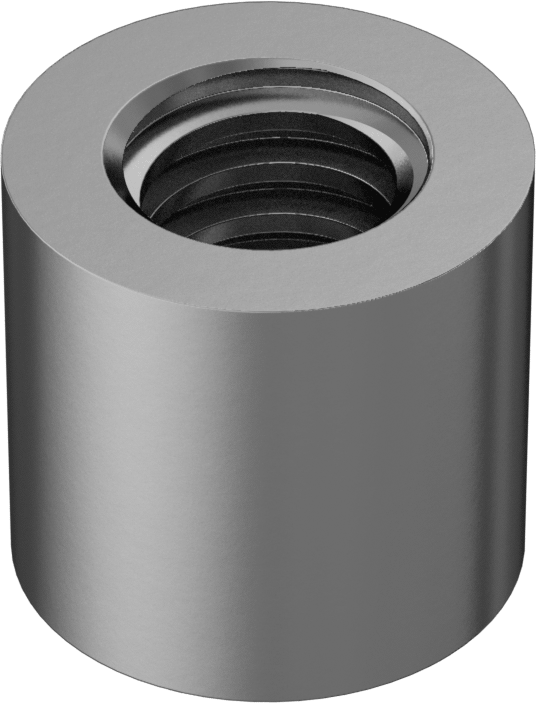 Acme Yuvarlak Somun, ASTM B505 932 Yatak Bronzu, Sol El, 1"-5 Dişli