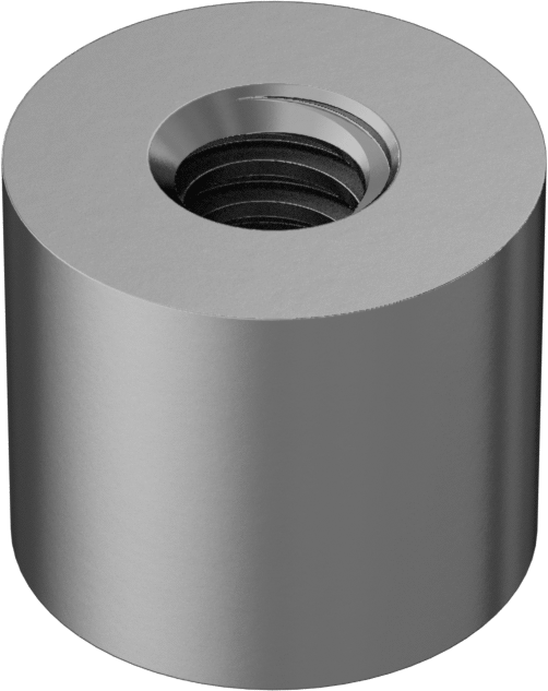 Acme Yuvarlak Somun, ASTM B505 932 Yatak Bronzu, Sağ El, 3/8"-12 Diş