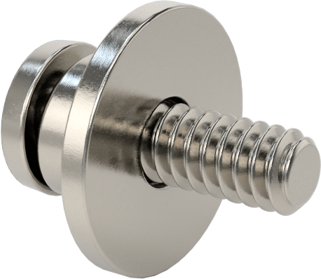 Düz ve Yarıklı Kilit Pullu Silindir Başlı Vidalar, 4-40 Diş Boyutu, 3/8" Uzunluk