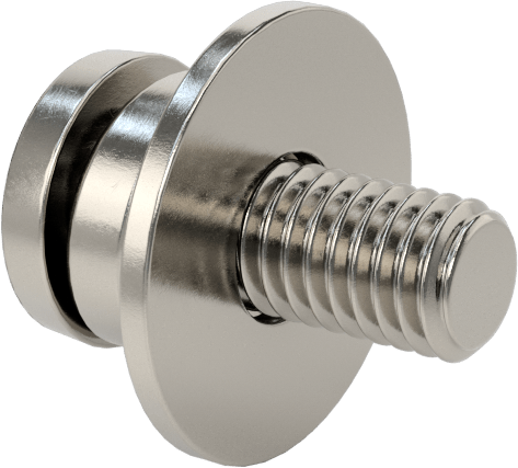 Düz ve Yarıklı Kilit Pullu Silindir Başlı Vidalar, 10-32 Diş Boyutu, 1/2" Uzunluk