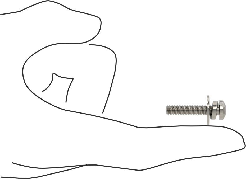 Düz ve Yarıklı Kilit Pullu Silindir Başlı Vidalar, 10-32 Diş, 1" Uzunluk
