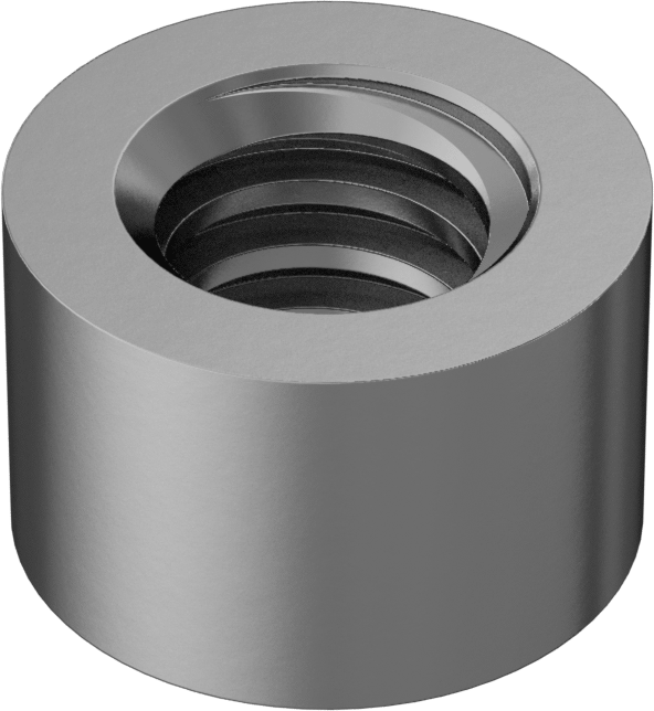 ASTM B16 360 Pirinç Acme Yuvarlak Somun, Sağ El, 5/8"-8 Diş Boyutu