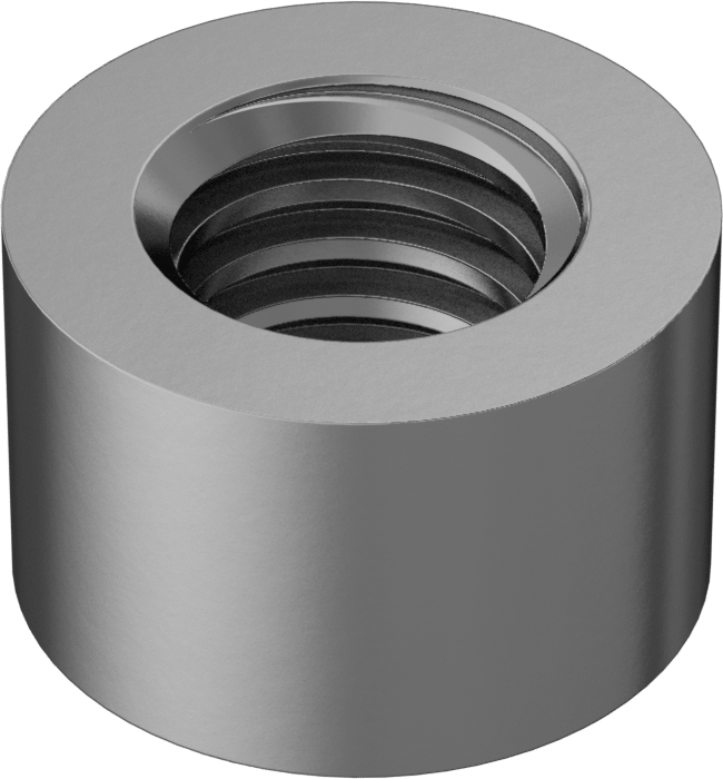 ASTM B16 360 Pirinç Acme Yuvarlak Somun, Sağ El, 1"-6 Diş Boyutu