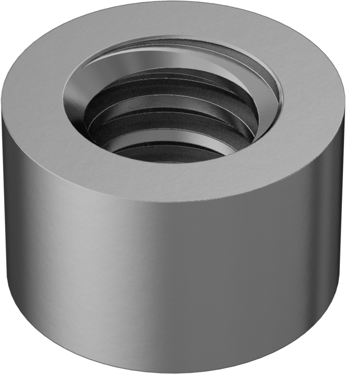 ASTM B16 360 Pirinç Acme Yuvarlak Somun, Sağ El, 1-1/4"-5 Diş Boyutu