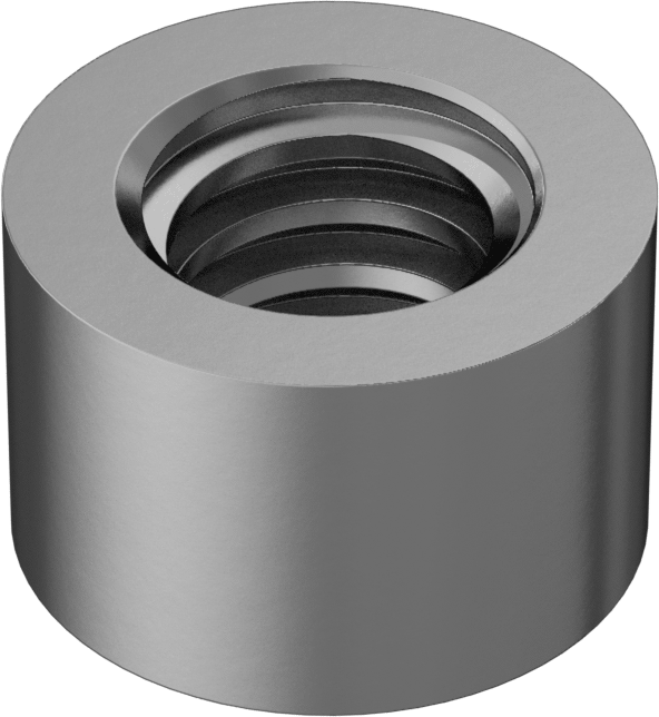 ASTM B16 360 Pirinç Acme Yuvarlak Somun, Sol El, 5/8"-8 Diş Boyutu