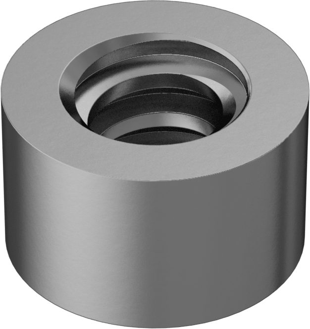 ASTM B16 360 Pirinç Acme Yuvarlak Somun, Sol El, 3/4"-5 Diş Boyutu