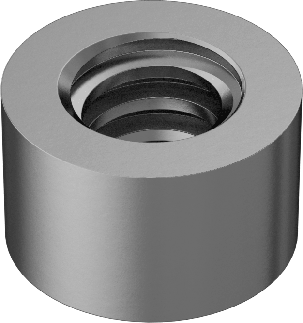 ASTM B16 360 Pirinç Acme Yuvarlak Somun, Sol El, 3/4"-6 Diş Boyutu