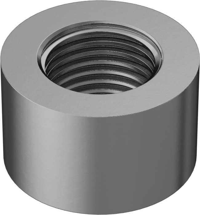 ASTM B16 360 Pirinç Acme Yuvarlak Somun, Sol El, 1"-10 Diş Boyutu