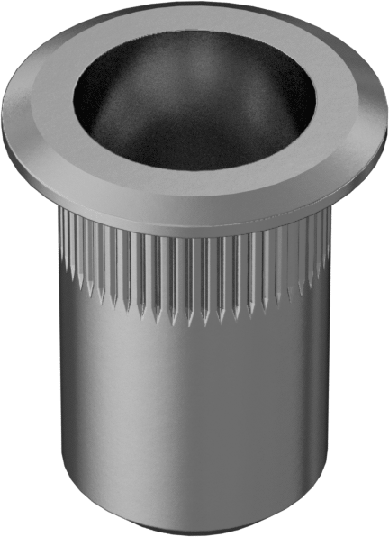 Çinko Sarı Kromat Kaplı Çelik Bükülmeye Dayanıklı Perçin Somunu, M5 x 0,8 mm Diş, 0,5 mm ila 3,3 mm Malzeme Kalınlığı için