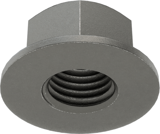Yüksek Mukavemetli Çelik JIS Flanş Somunu, Siyah Fosfat Kaplı, M10 x 1,25 mm Diş Boyutu