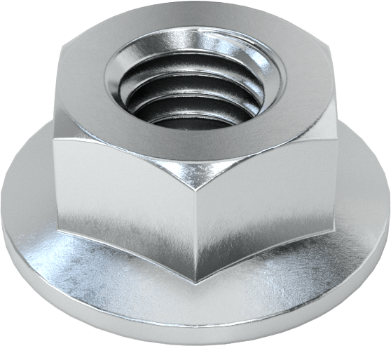 Yüksek Mukavemetli Çelik JIS Flanş Somunu, Çinko Kaplamalı, M5 x 0,8 mm Diş Boyutu