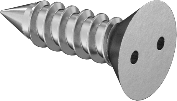 Delikli Anahtar Düz Başlı Vidalar, Sac Metal için, 18-8 Paslanmaz Çelik, Numara 6 Boyut, 1/2" Uzunluk