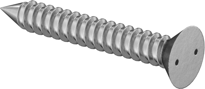 Delikli Anahtar Düz Başlı Vidalar, Sac Metal için, 18-8 Paslanmaz Çelik, 12 Numaralı Boyut, 1-1/2" Uzunluk