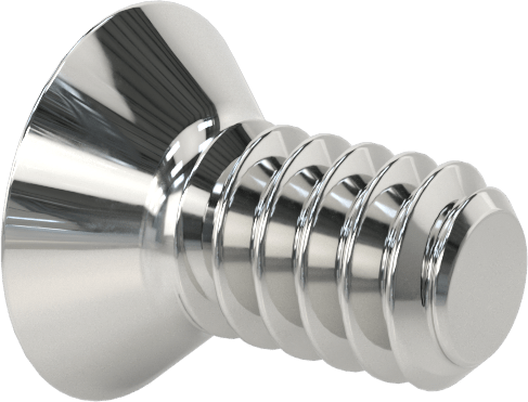 Krom Kaplı 18-8 Paslanmaz Çelik Phillips Oval Başlı Vidalar, 4-40 Diş Boyutu, 1/4" Uzunluk