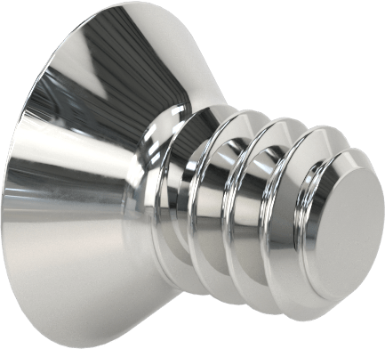 Krom Kaplı 18-8 Paslanmaz Çelik Phillips Oval Başlı Vidalar, 6-32 Diş Boyutu, 1/4" Uzunluk