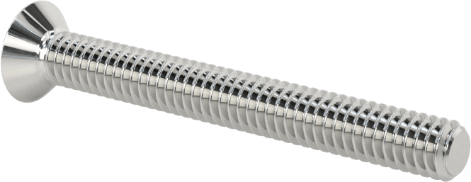 Krom Kaplı 18-8 Paslanmaz Çelik Phillips Oval Başlı Vidalar, 8-32 Diş Boyutu, 1-1/2" Uzunluk