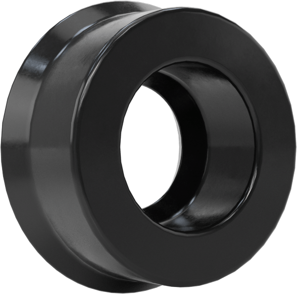 Yüksek Kararlılık O-Ring Yüklü U-Kup Contası, 0,275" Oluk Genişliği için, 0,25“ İç Çap x 0,5” Dış Çap x 0,25" Genişlik