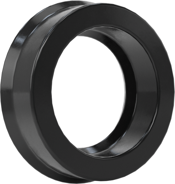 Yüksek Kararlılık O-Ring Yüklü U-Kup Contası, 0,275" Oluk Genişliği için, 0,5“ İç Çap x 0,75” Dış Çap x 0,25" Genişlik