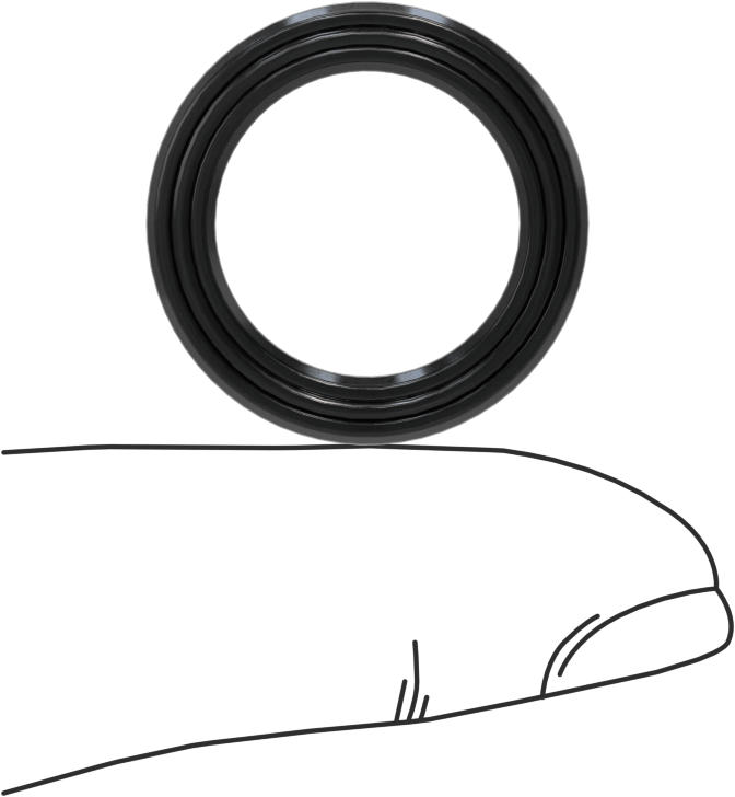 Yüksek Kararlılık O-Ring Yüklü U-Kup Contası, 0,206" Genişlikte Oluk için, 0,625“ İç Çap x 0,875” Dış Çap x 0,188" Genişlik