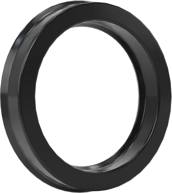 Yüksek Kararlılık O-Ring Yüklü U-Kup Contası, 0,206" Oluk Genişliği için, 0,750“ İç Çap x 1” Dış Çap x 0,188" Genişlik
