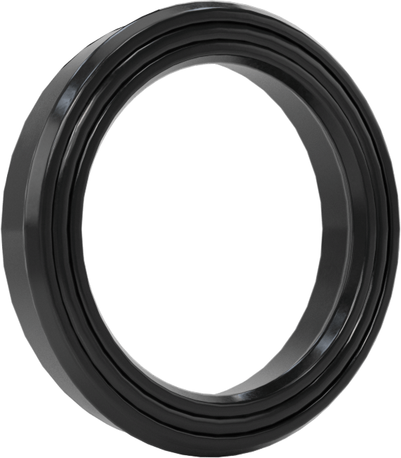 Yüksek Kararlılık O-Ring Yüklü U-Kup Contası, 0,206" Oluk Genişliği için, 0,750“ İç Çap x 1” Dış Çap x 0,188" Genişlik