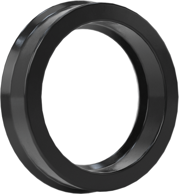 Yüksek Kararlılık O-Ring Yüklü U-Kup Contası, 0,275" Oluk Genişliği için, 0,750 inç İç Çap x 1 inç Dış Çap x 0,250 inç Genişlik