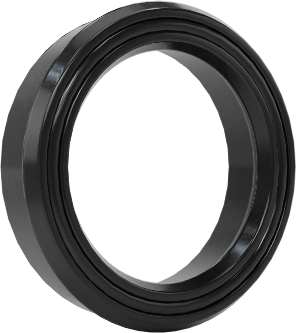 Yüksek Kararlılık O-Ring Yüklü U-Kup Contası, 0,275" Oluk Genişliği için, 0,750 inç İç Çap x 1 inç Dış Çap x 0,250 inç Genişlik