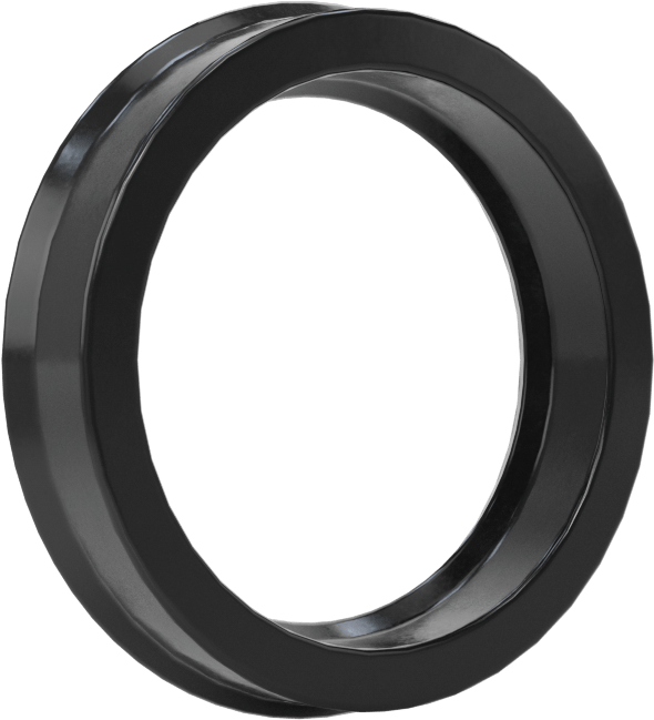 Yüksek Kararlılık O-Ring Yüklü U-Kup Contası, 0,275" Oluk Genişliği için, 0,875 inç İç Çap x 1,125 inç Dış Çap x 0,25 inç Genişlik