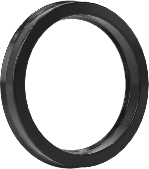 Yüksek Kararlılık O-Ring Yüklü U-Kup Contası, 0,206" Oluk Genişliği için, 1 inç İç Çap x 1,250 inç Dış Çap x 0,188 inç Genişlik