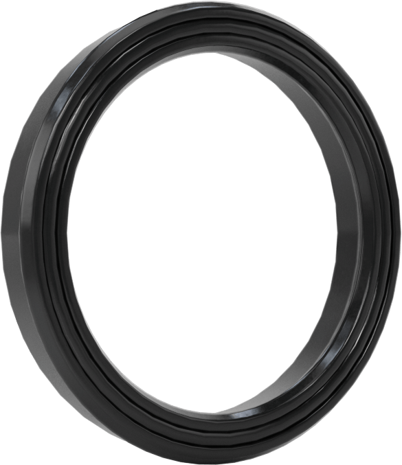 Yüksek Kararlılık O-Ring Yüklü U-Kup Contası, 0,206" Oluk Genişliği için, 1 inç İç Çap x 1,250 inç Dış Çap x 0,188 inç Genişlik