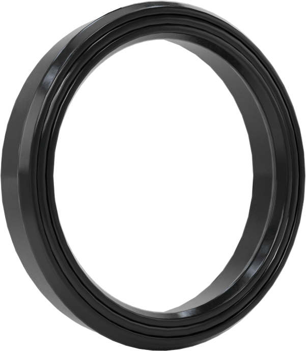 Yüksek Kararlılık O-Ring Yüklü U-Kup Contası, 0,275" Oluk Genişliği için, 1,125“ İç Çap x 1,375” Dış Çap x 0,25" Genişlik