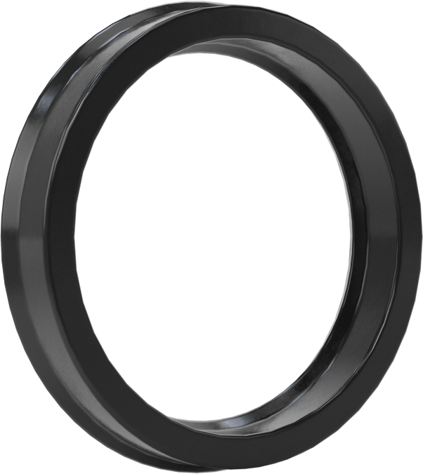Yüksek Kararlılık O-Ring Yüklü U-Kup Contası, 0,275" Oluk Genişliği için, 1,125“ İç Çap x 1,375” Dış Çap x 0,25" Genişlik