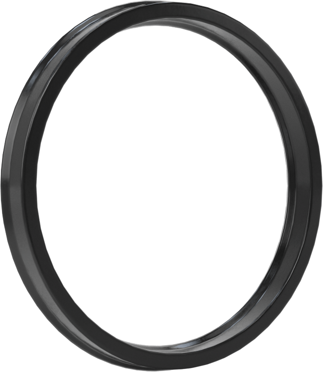 Yüksek Kararlılık O-Ring Yüklü U-Kup Contası, 0,275" Oluk Genişliği için, 2 inç İç Çap x 2,250 inç Dış Çap x 0,250 inç Genişlik