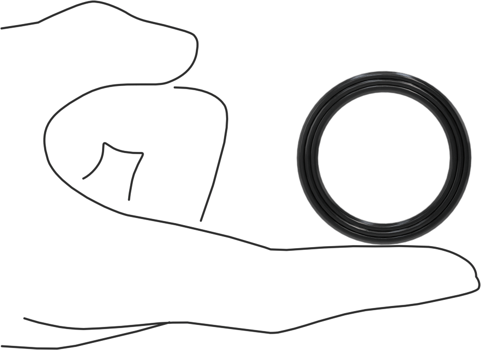 Yüksek Kararlılık O-Ring Yüklü U-Kup Contası, 0,275" Oluk Genişliği için, 1,25“ İç Çap x 1,625” Dış Çap x 0,25" Genişlik
