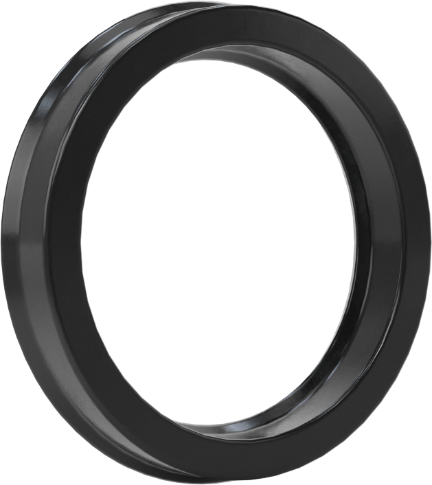 Yüksek Kararlılık O-Ring Yüklü U-Kup Contası, 0,343" Oluk Genişliği, 1,375“ İç Çap x 1,75” Dış Çap x 0,313" Genişlik