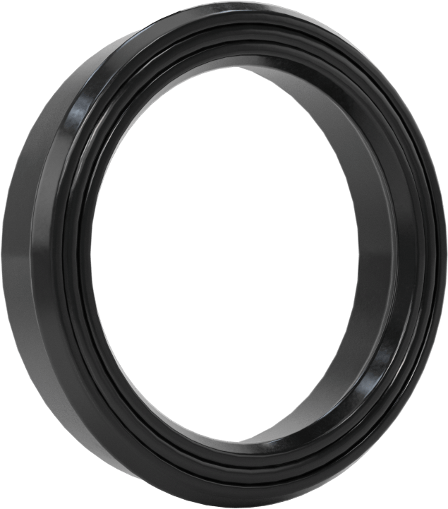 Yüksek Kararlılık O-Ring Yüklü U-Kup Contası, 0,413" Oluk Genişliği için, 1,375“ İç Çap x 1,75” Dış Çap x 0,375" Genişlik