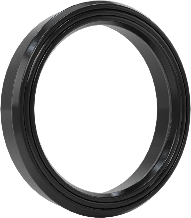 Yüksek Kararlılık O-Ring Yüklü U-Kup Contası, 0,413" Oluk Genişliği için, 1,625“ İç Çap x 2” Dış Çap x 0,375" Genişlik