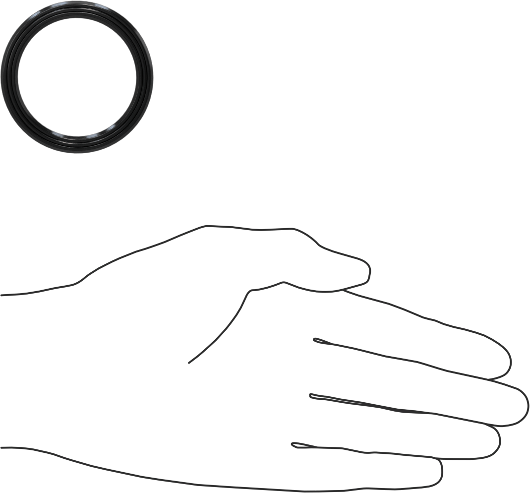 Yüksek Kararlılık O-Ring Yüklü U-Kup Contası, 0,413" Oluk Genişliği için, 1,625“ İç Çap x 2” Dış Çap x 0,375" Genişlik