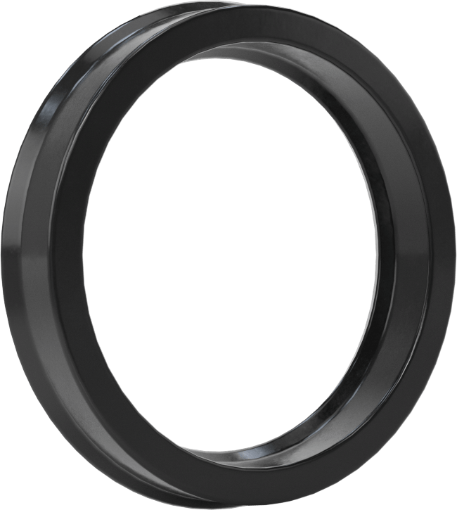 Yüksek Kararlılık O-Ring Yüklü U-Kup Contası, 0,413" Oluk Genişliği için, 1,625“ İç Çap x 2” Dış Çap x 0,375" Genişlik