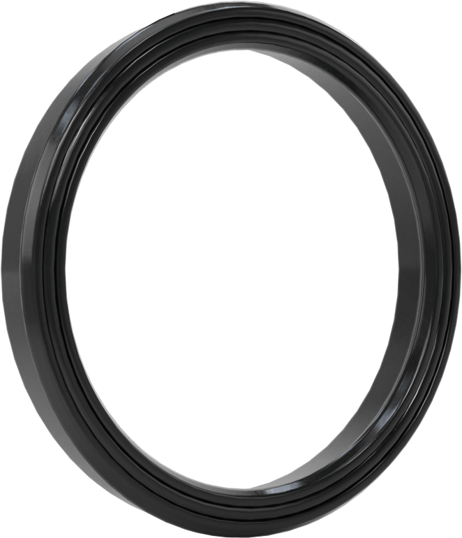 Yüksek Kararlılık O-Ring Yüklü U-Kup Contası, 0,343" Oluk Genişliği, 2“ İç Çap x 2,375” Dış Çap x 0,313" Genişlik