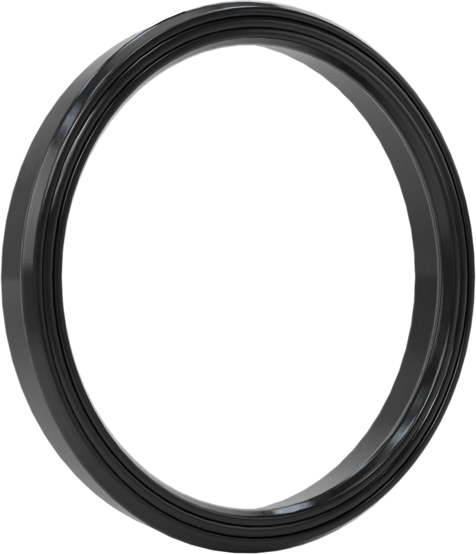 Yüksek Kararlılık O-Ring Yüklü U-Kup Contası, 0,413" Oluk Genişliği için, 2,5 inç İç Çap x 2,875 inç Dış Çap x 0,375 inç Genişlik