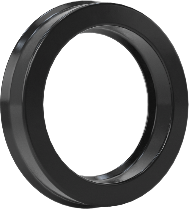 Yüksek Kararlılık O-Ring Yüklü U-Kup Contası, 0,413" Oluk Genişliği için, 1,25“ İç Çap x 1,75” Dış Çap x 0,375" Genişlik