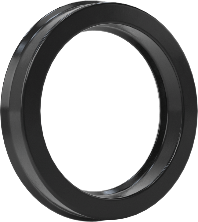 Yüksek Kararlılık O-Ring Yüklü U-Kup Contası, 0,413" Oluk Genişliği için, 1,500“ İç Çap x 2” Dış Çap x 0,375" Genişlik