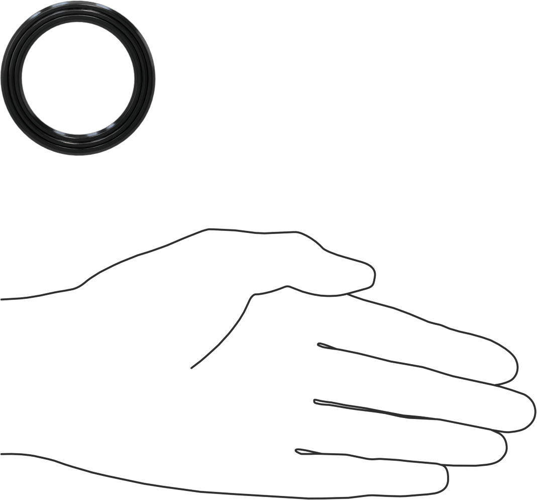 Yüksek Kararlılık O-Ring Yüklü U-Kup Contası, 0,413" Oluk Genişliği için, 1,500“ İç Çap x 2” Dış Çap x 0,375" Genişlik