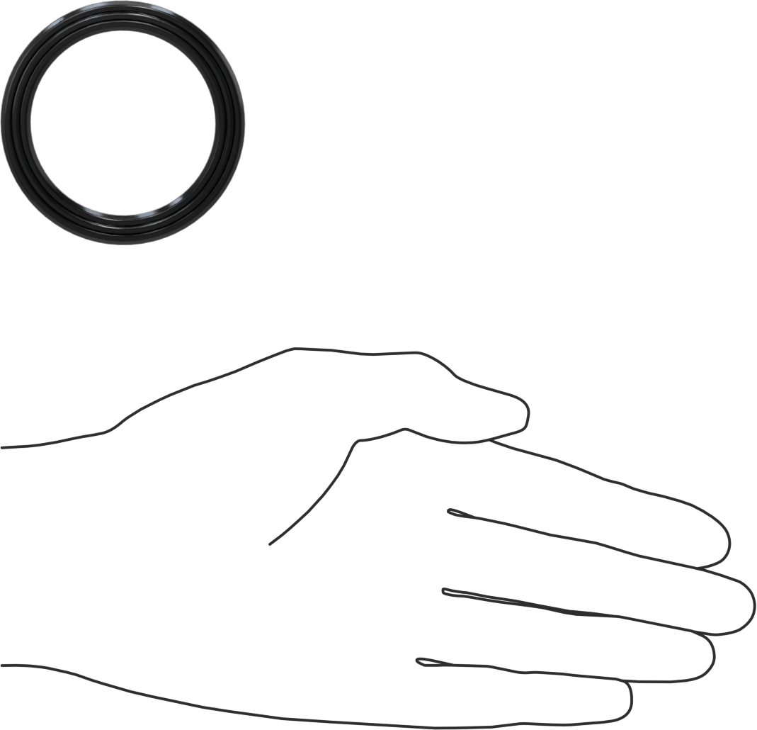 Yüksek Kararlılık O-Ring Yüklü U-Kup Contası, 0,413" Oluk Genişliği için, 1,75“ İç Çap x 2,25” Dış Çap x 0,375" Genişlik
