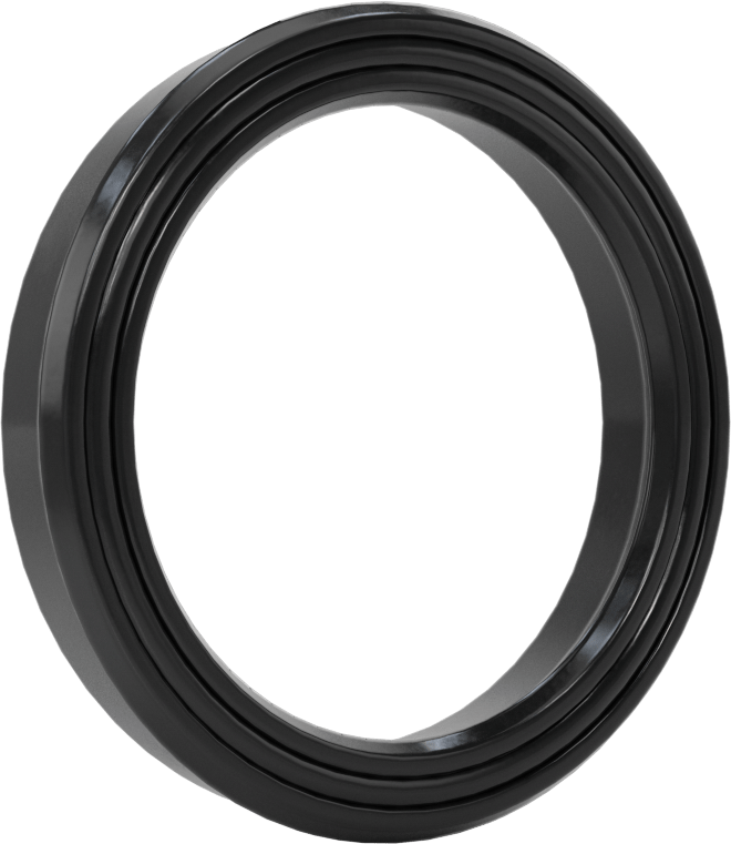 Yüksek Kararlılık O-Ring Yüklü U-Kup Contası, 0,413" Oluk Genişliği için, 1,75“ İç Çap x 2,25” Dış Çap x 0,375" Genişlik