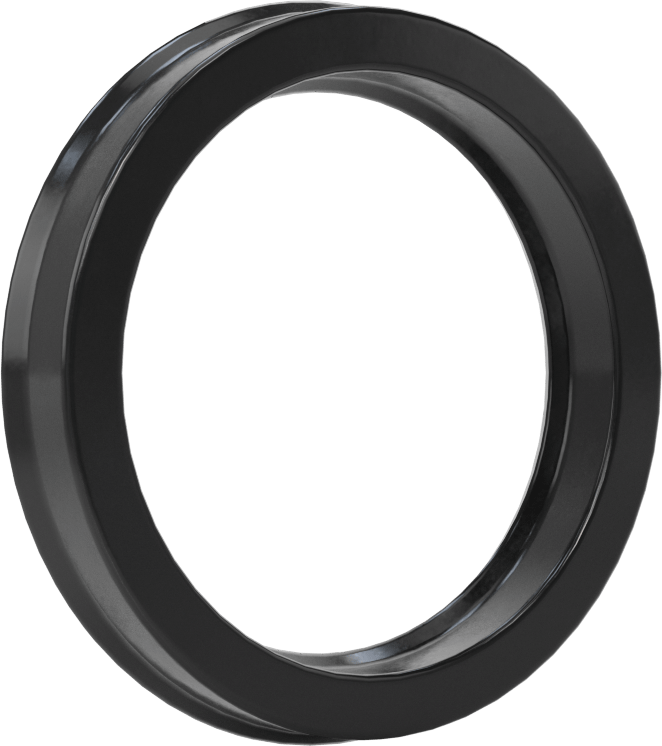 Yüksek Kararlılık O-Ring Yüklü U-Kup Contası, 0,413" Oluk Genişliği için, 1,75“ İç Çap x 2,25” Dış Çap x 0,375" Genişlik