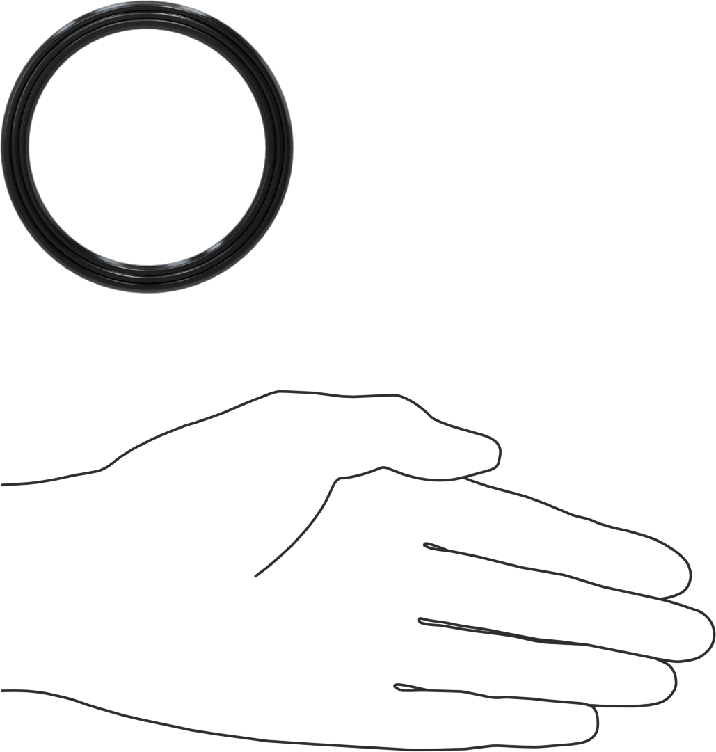 Yüksek Kararlılık O-Ring Yüklü U-Kup Contası, 0,413" Genişlikte Yiv için, 2,375 inç İç Çap x 2,875 inç Dış Çap x 0,375 inç Genişlik