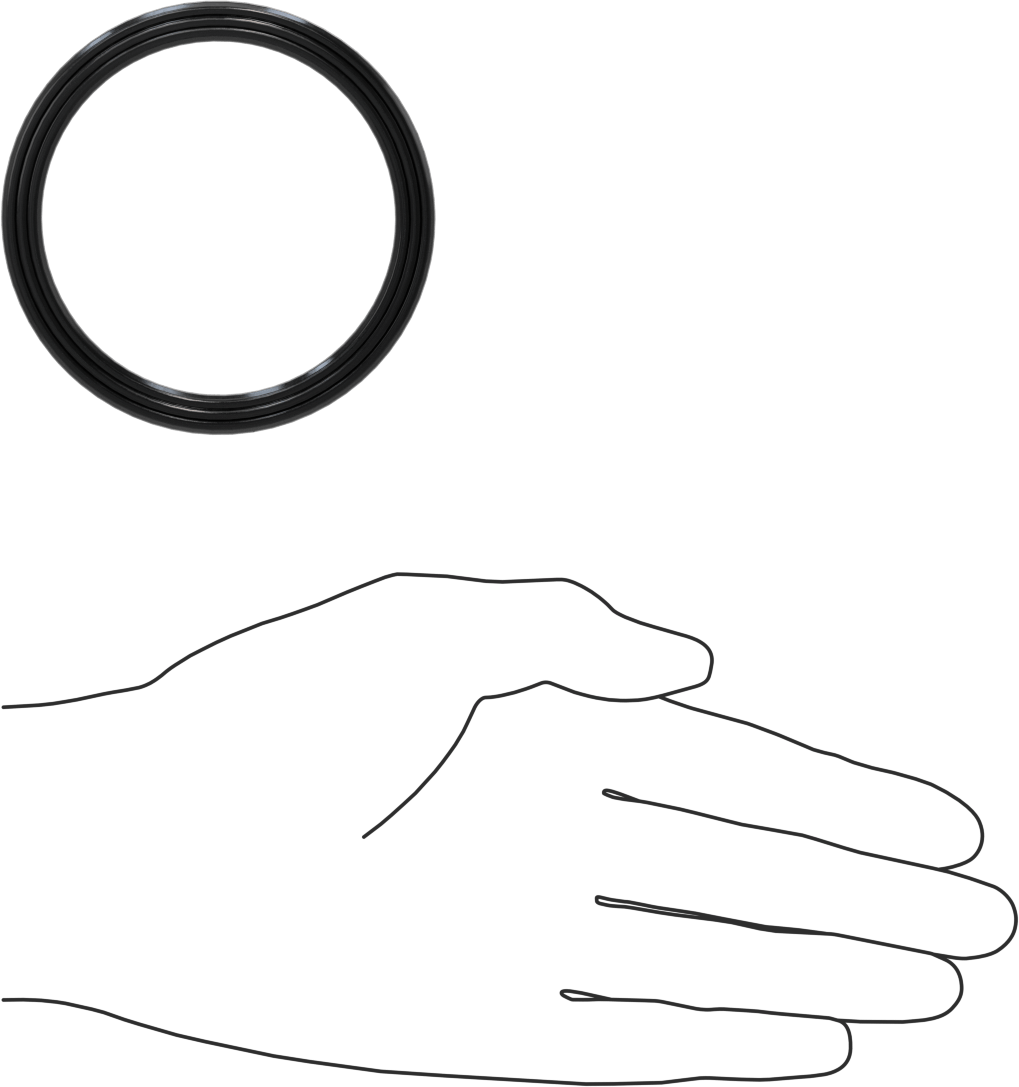 Yüksek Kararlılık O-Ring Yüklü U-Kup Contası, 0,413" Oluk Genişliği için, 2,500 inç İç Çap x 3 inç Dış Çap x 0,375 inç Genişlik