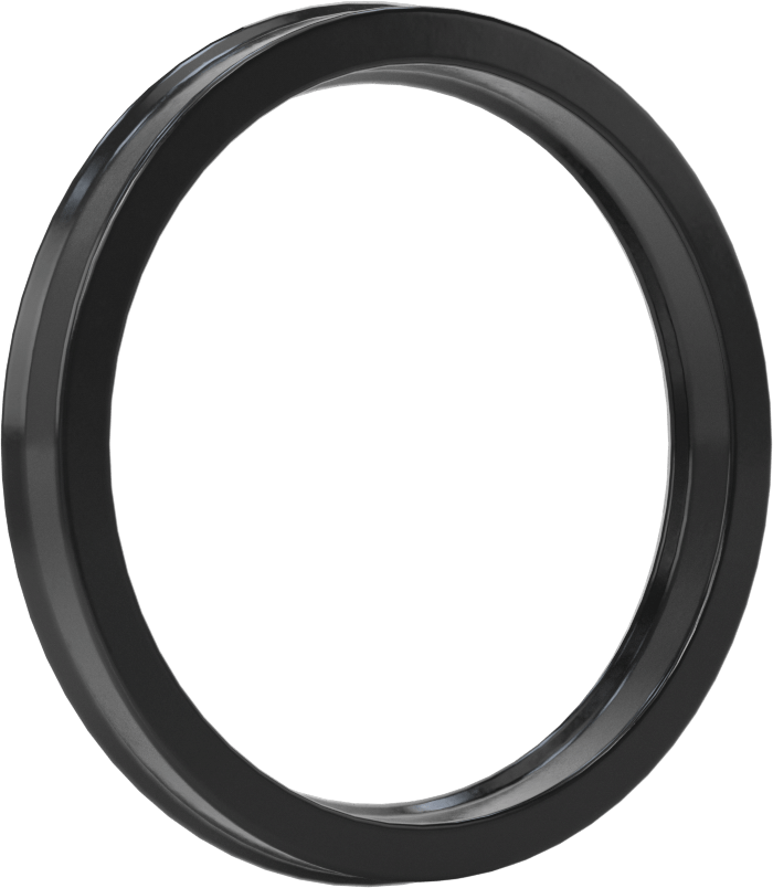 Yüksek Kararlılık O-Ring Yüklü U-Kup Contası, 0,413" Oluk Genişliği için, 2,500 inç İç Çap x 3 inç Dış Çap x 0,375 inç Genişlik